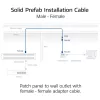 ACT CAT6A S/FTP B2ca PoE++ 100W cabo de instalação sólido pré-montado FB0175
