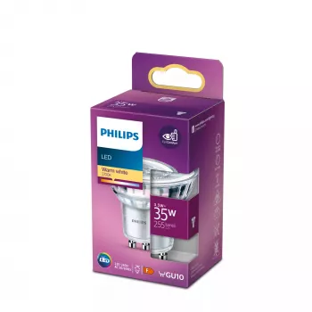 Philips Spot 35W PAR16 GU10 branco quente 3,5W 255lm 15000h