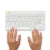 R-Go Tools teclado ergonómico R-Go Compact Break, teclado compacto com software de pausas, QWERTZ (CH), Bluetooth, branco