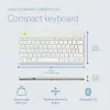R-Go Tools teclado ergonómico R-Go Compact Break, teclado compacto com software de pausas, QWERTZ (CH), Bluetooth, branco