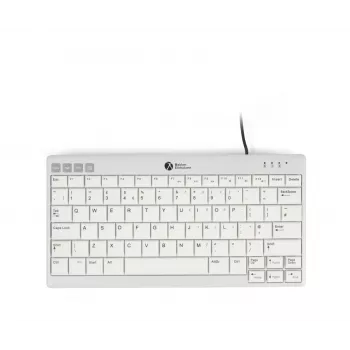 BakkerElkhuizen UltraBoard 950 V2 UK Qwerty, com fios, USB, interruptores de tesoura, QWERTY, cinzento escuro, cinzento claro