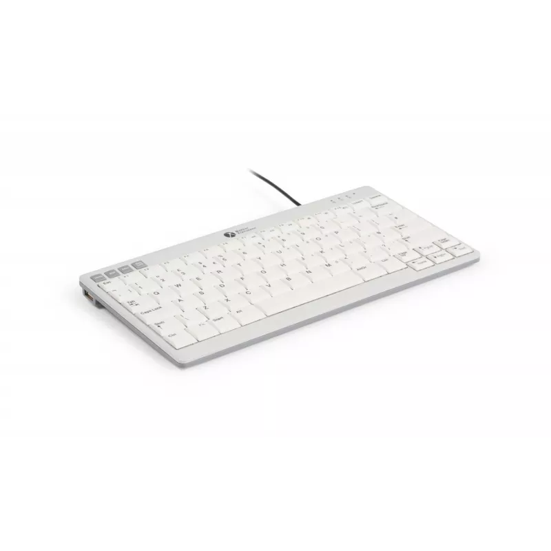 BakkerElkhuizen UltraBoard 950 V2 UK Qwerty, com fios, USB, interruptores de tesoura, QWERTY, cinzento escuro, cinzento claro