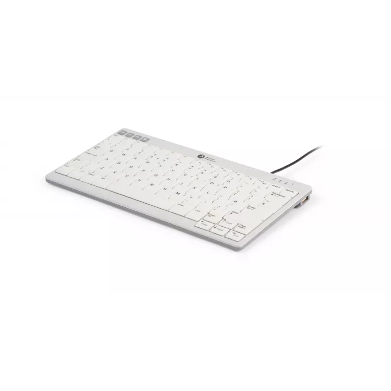 BakkerElkhuizen UltraBoard 950 V2 UK Qwerty, com fios, USB, interruptores de tesoura, QWERTY, cinzento escuro, cinzento claro