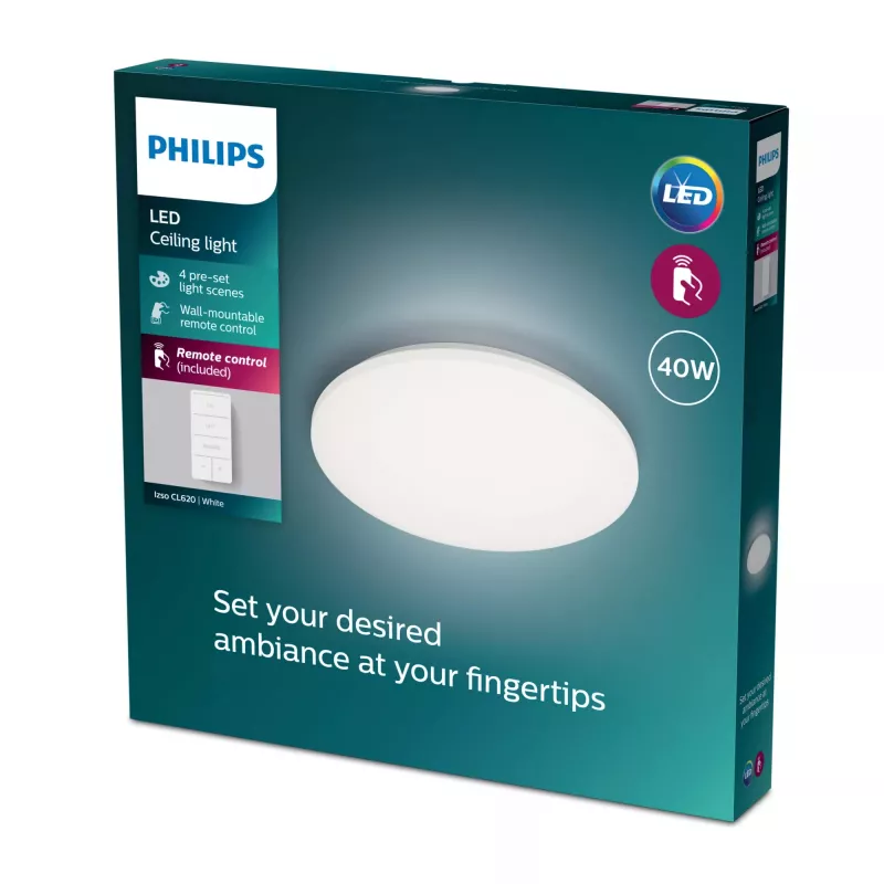 Philips Functional Izso plafonier 40 W, LED, 4300 lm, IP20, branco