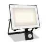 Aplique de parede exterior Philips Lois 50W LED, caixa metálica preta, lâmpada não substituível, 220–240V