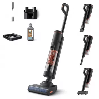 Philips série 6000 XW6264/11 aspirador vertical/vassoura elétrica bateria seco e húmido ciclónico sem saco cinzento