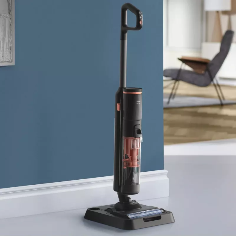 Philips série 6000 XW6264/11 aspirador vertical/vassoura elétrica bateria seco e húmido ciclónico sem saco cinzento