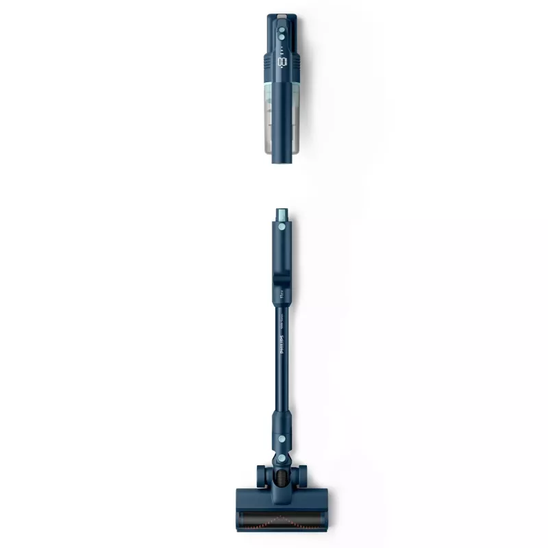 Aspirador vertical Philips XC5242/10 — a bateria, sem saco, depósito de pó 0,27 L, Li‑Ion 25,2 V, para pisos duros e macios (sálvia)