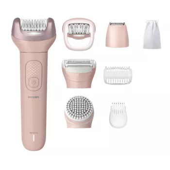 Depiladora Philips Série 9000 BRE719/00 — sem fios, molhado e seco, 32 pinças, 2 velocidades, rosa