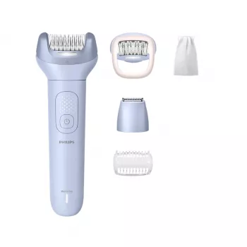 Depiladora Philips Série 8000 BRE711/00 — 32 pinças, 2 velocidades, uso molhado e seco, bateria de iões de lítio integrada, azul