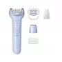Depiladora Philips Série 8000 BRE711/00 — 32 pinças, 2 velocidades, uso molhado e seco, bateria de iões de lítio integrada, azul
