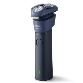 Máquina de barbear rotativa Philips Série 2000 S2885/00 – 3 cabeças, bateria NiMH, barbear molhado e seco, azul