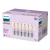 Lâmpada incandescente de filamento Philips clara 60 W A60 E27 x6, 7 W, 60 W, E27, 806 lm, 15000 h