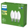 Philips Ultra Efficient lâmpada LED E14 B35, 2,1 W (equivalente a 40 W), 2700 K, pack de 3