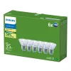 Philips Ultra Efficient lâmpada LED GU10, equivalente a 35 W, 2700 K, 36 graus, pack de 6