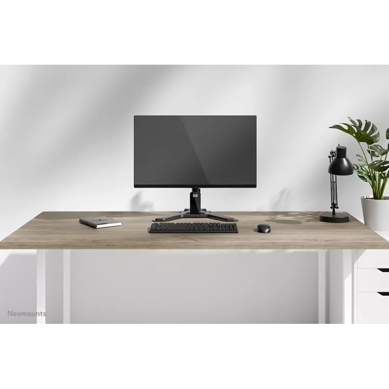 Suporte de monitor individual Neomounts DS45-600BL1 para ecrãs de 10–32 polegadas, VESA 75x75–100x100, máx. 9 kg, autónomo, preto