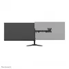Suporte de monitor duplo Neomounts DS45-600BL2 para ecrãs de 10–32 polegadas, suporta 2 ecrãs, máx. 6 kg, VESA 75x75–100x100, autónomo, preto