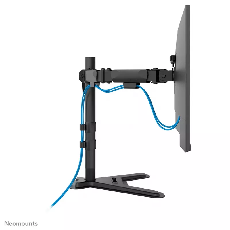 Suporte de monitor duplo Neomounts DS45-600BL2 para ecrãs de 10–32 polegadas, suporta 2 ecrãs, máx. 6 kg, VESA 75x75–100x100, autónomo, preto