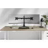 Suporte de monitor duplo Neomounts DS45-600BL2 para ecrãs de 10–32 polegadas, suporta 2 ecrãs, máx. 6 kg, VESA 75x75–100x100, autónomo, preto