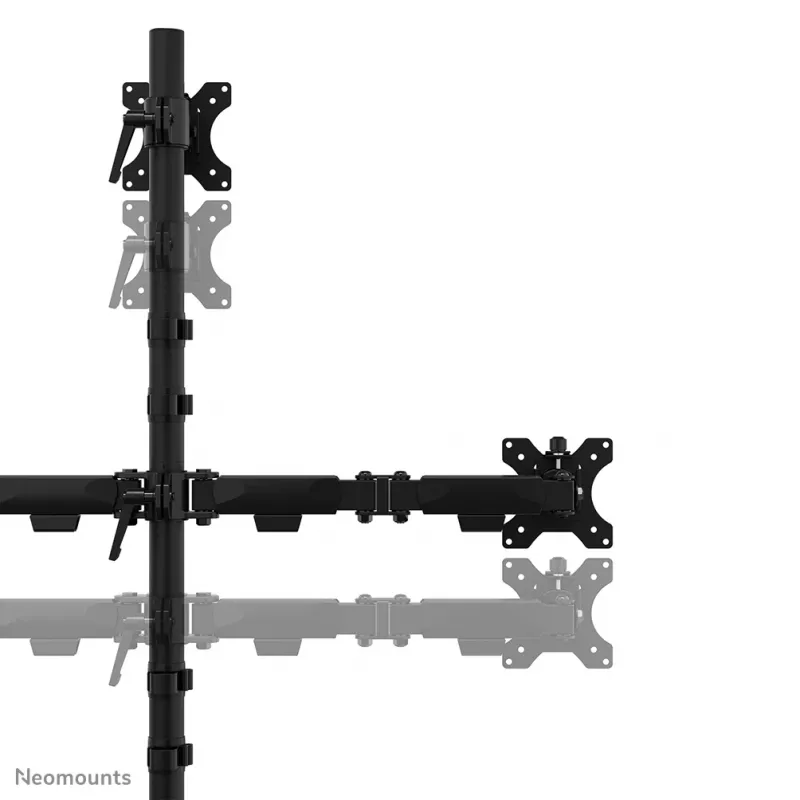 Suporte de monitor triplo Neomounts DS45-600BL2-1 25,4–81,3 cm (10–32 polegadas)