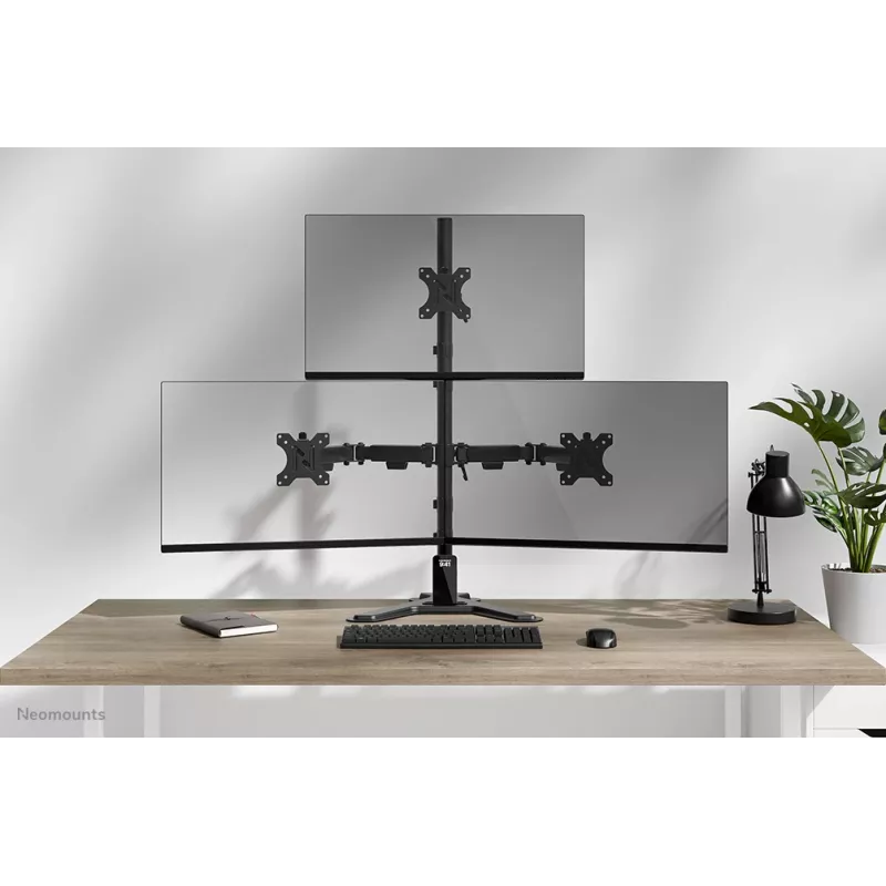 Suporte de monitor triplo Neomounts DS45-600BL2-1 25,4–81,3 cm (10–32 polegadas)