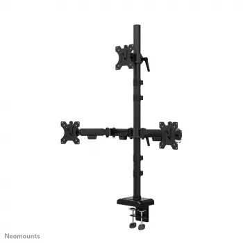 Braço de monitor triplo Neomounts DS60-600BL2-1 25,4–81,3 cm (10–32 polegadas), fixação à mesa/passagem pela mesa, 9 kg, 25,4 cm (10 polegadas), 81,3 cm (32 polegadas), 100 x 100 mm, preto