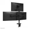 Braço de monitor triplo Neomounts DS60-600BL2-1 25,4–81,3 cm (10–32 polegadas), fixação à mesa/passagem pela mesa, 9 kg, 25,4 cm (10 polegadas), 81,3 cm (32 polegadas), 100 x 100 mm, preto