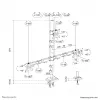 Braço de monitor triplo Neomounts DS60-600BL2-1 25,4–81,3 cm (10–32 polegadas), fixação à mesa/passagem pela mesa, 9 kg, 25,4 cm (10 polegadas), 81,3 cm (32 polegadas), 100 x 100 mm, preto