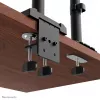 Braço de monitor quádruplo Neomounts DS60-600BL2-2 para ecrãs de 10–32 polegadas, VESA 75x75–100x100, capacidade máx. 8 kg, fixação/passagem pela mesa, preto