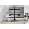 Braço de monitor quádruplo Neomounts DS60-600BL2-2 para ecrãs de 10–32 polegadas, VESA 75x75–100x100, capacidade máx. 8 kg, fixação/passagem pela mesa, preto