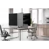 Braço de monitor quádruplo Neomounts DS60-600BL2-2 para ecrãs de 10–32 polegadas, VESA 75x75–100x100, capacidade máx. 8 kg, fixação/passagem pela mesa, preto