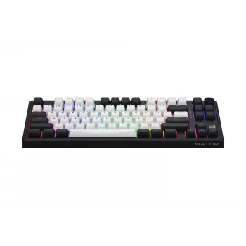 Teclado gaming sem fios HATOR Skyfall 80 MAG ULTIMA 8K USB + RF Wireless + Bluetooth QWERTY US English preto, branco