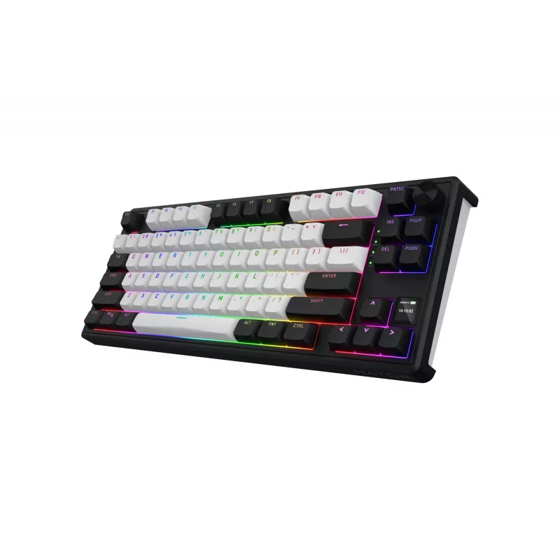 Teclado gaming sem fios HATOR Skyfall 80 MAG ULTIMA 8K USB + RF Wireless + Bluetooth QWERTY US English preto, branco