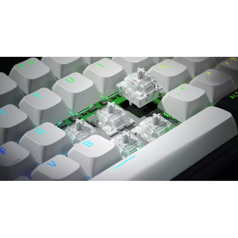 Teclado gaming sem fios HATOR Skyfall 80 MAG ULTIMA 8K USB + RF Wireless + Bluetooth QWERTY US English preto, branco