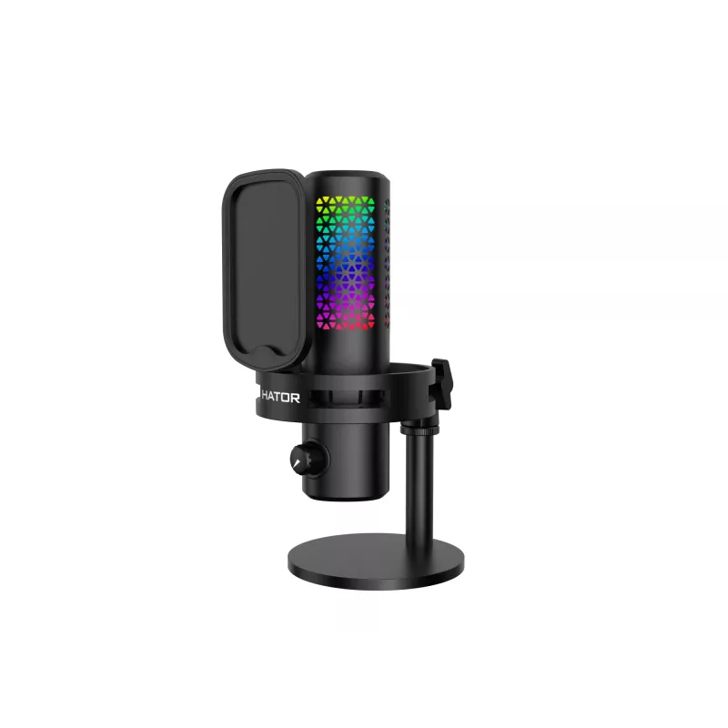 Microfone de podcast HATOR Dreamcast X, preto, -32 dB, 20 - 16000 Hz, 16 Bit, 96 kHz, 70 dB