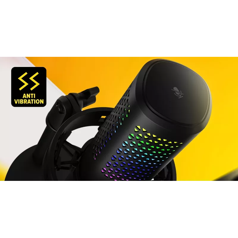 Microfone de podcast HATOR Dreamcast X, preto, -32 dB, 20 - 16000 Hz, 16 Bit, 96 kHz, 70 dB