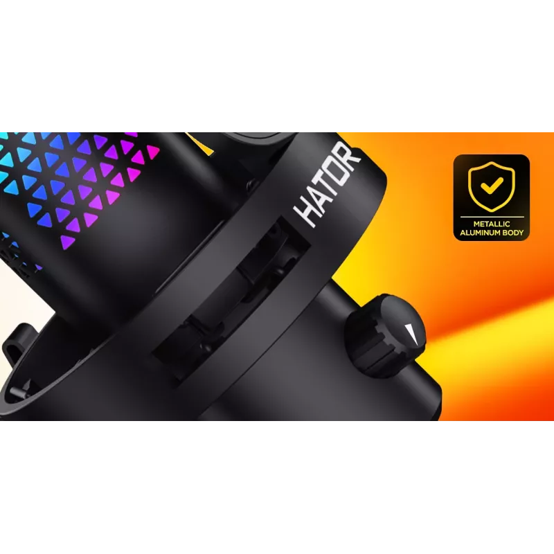 Microfone de podcast HATOR Dreamcast X, preto, -32 dB, 20 - 16000 Hz, 16 Bit, 96 kHz, 70 dB