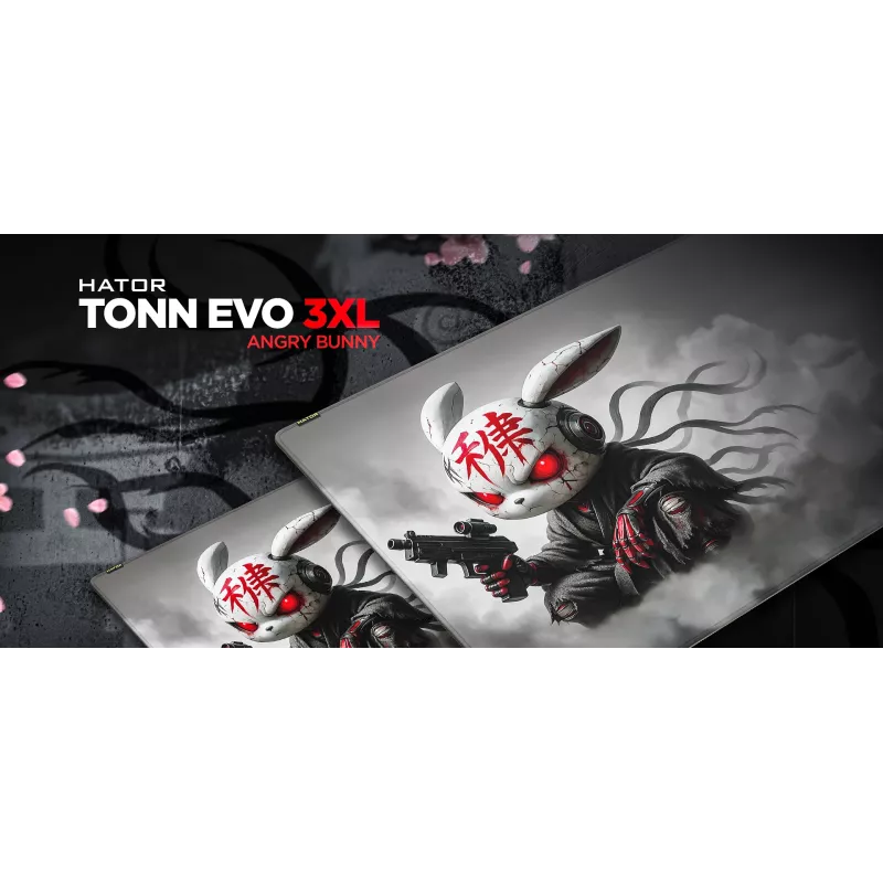 Tapete de rato gaming HATOR Tonn EVO 3XL Angry bunny