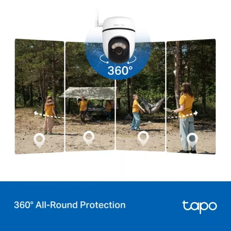 TP-Link Tapo C615G KIT Câmara de vigilância IP tipo dome para exterior 2304 x 1296 píxeis teto/parede/mastro