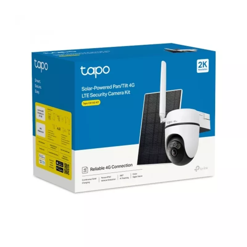 TP-Link Tapo C615G KIT Câmara de vigilância IP tipo dome para exterior 2304 x 1296 píxeis teto/parede/mastro