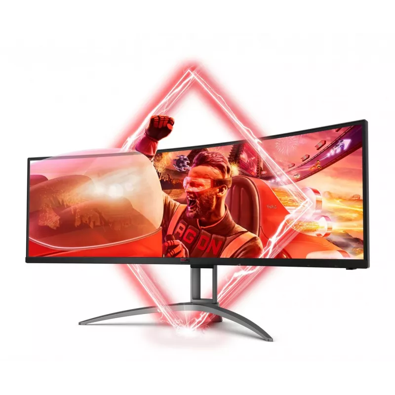 AOC B2 AG493UCX2 Monitor de computador 124 cm (48,8″) 5120 x 1440 píxeis Quad HD LED preto
