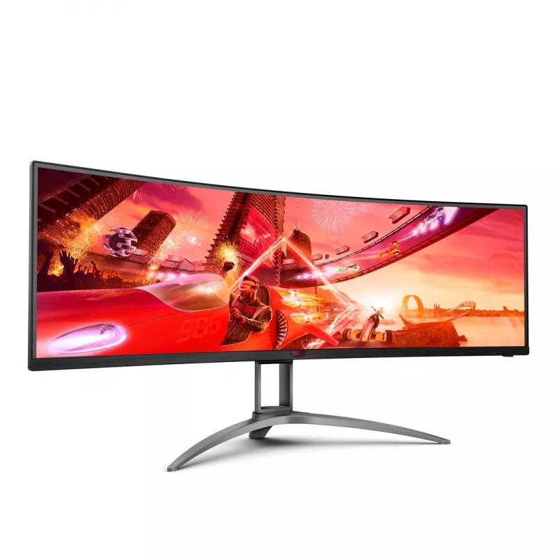 AOC B2 AG493UCX2 Monitor de computador 124 cm (48,8″) 5120 x 1440 píxeis Quad HD LED preto