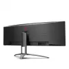 AOC B2 AG493UCX2 Monitor de computador 124 cm (48,8″) 5120 x 1440 píxeis Quad HD LED preto