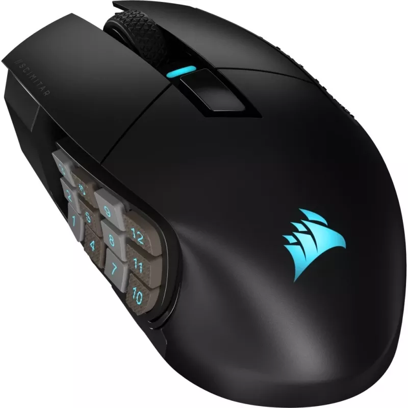 Corsair SCIMITAR ELITE WIRELESS Rato Gaming para destro RF Wireless + Bluetooth + USB Type-C Ótico 26000 DPI