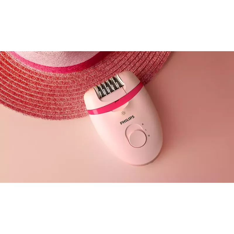 Philips Satinelle Essential BRE285/00 depilador com fios, branco/rosa