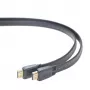 Cabo HDMI-HDMI v2.0 3D TV High Speed Ethernet 1,8 m plano (extremidades douradas)