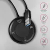 Hub AXAGON HUE-P1AL 4 portas USB 3.2 Gen 1 REDONDO