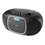 Leitor de CD portátil JVC RC-E451B preto — CD/MP3, Bluetooth, FM 87,5–108 MHz, USB, AUX, 3,2 W RMS