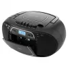 Leitor de CD portátil JVC RC-E451B preto — CD/MP3, Bluetooth, FM 87,5–108 MHz, USB, AUX, 3,2 W RMS