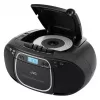 Leitor de CD portátil JVC RC-E451B preto — CD/MP3, Bluetooth, FM 87,5–108 MHz, USB, AUX, 3,2 W RMS